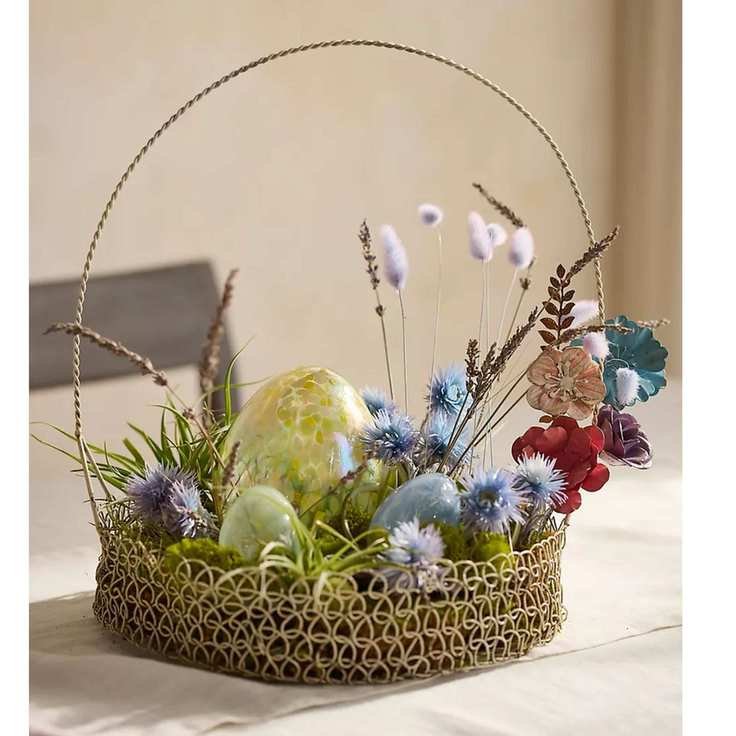 Flower Bunch Wire Basket