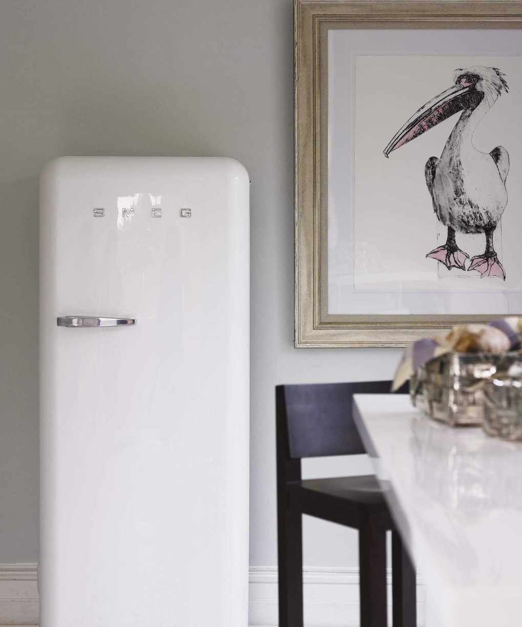 Fridge in kitchen
