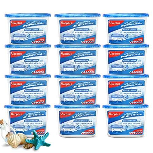 Vacplus Moisture Absorbers 12 Pack, 10.5 Oz, Humidity Absorber Boxes