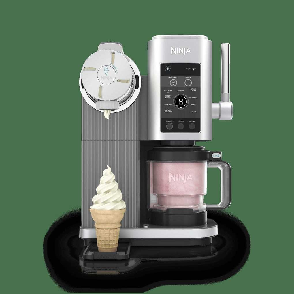 Ninja Creami Scoop &amp; Swirl Soft Serve Ice Cream Machine