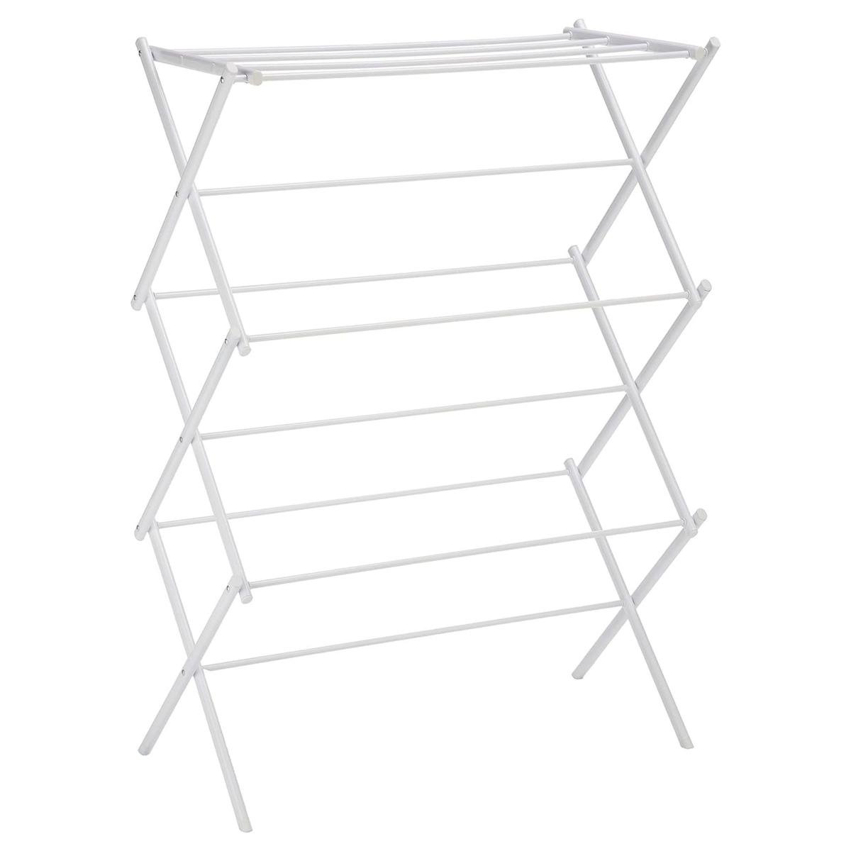 White metal clothes horse