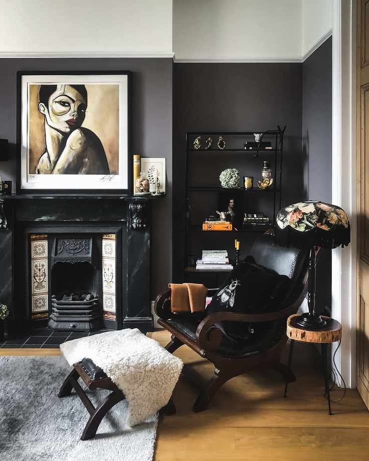Living room with soft tones