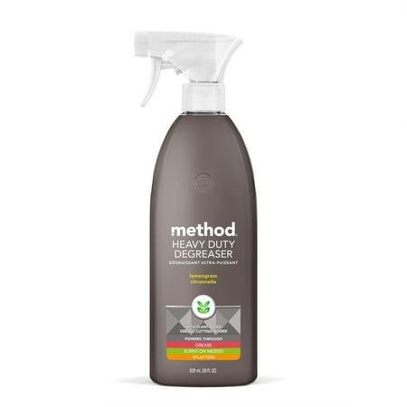 Method Heavy Duty Degreaser, Oven Cleaner and Stove Top Cleaner, Lemongrass, 28 Ounce