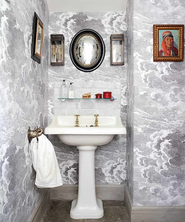 bathroom art ideas-artwork-Cole and Son wallpaper