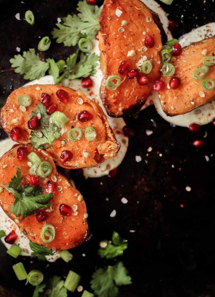 Roasted Sweet Potatoes with Whipped Feta and Hot Honey for Cozy Nights