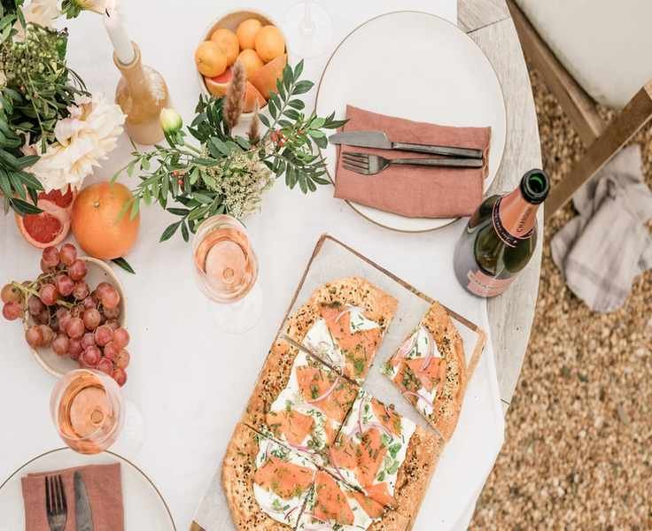 Everything Bagel Smoked Salmon Flatbread with Zesty Cream Cheese for Brunch