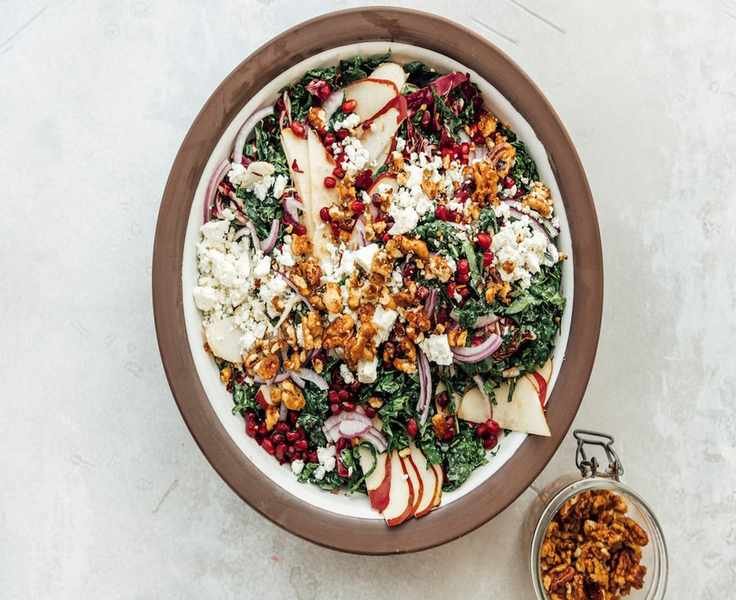 This Colorful Chopped Kale Salad With Mustard-Shallot Vinaigrette Will Wow Your Guests