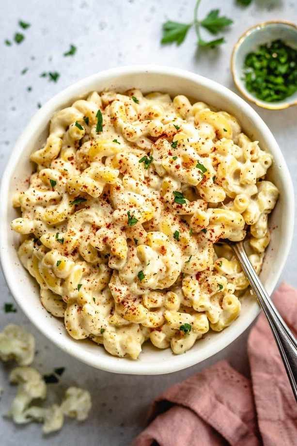Creamy Vegan Cauliflower Mac & Cheese You'll Crave