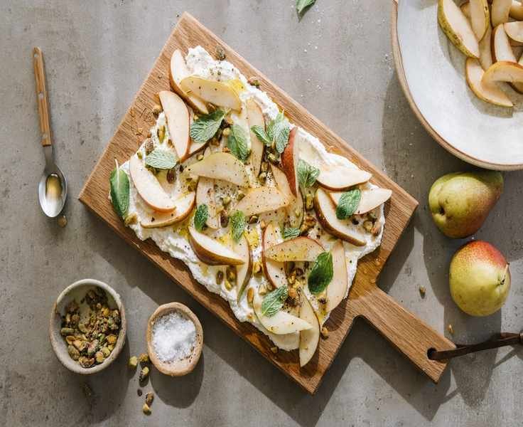 Ricotta Board with Pears and Honeyed Pistachios: A Must-Try Appetizer