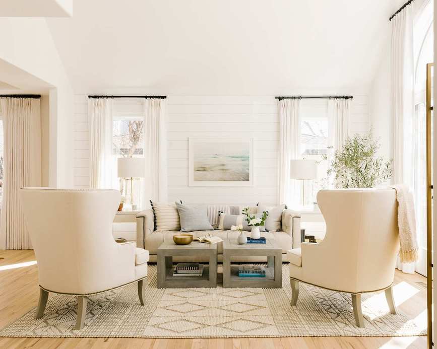 Cape Cod living room ideas neutral
