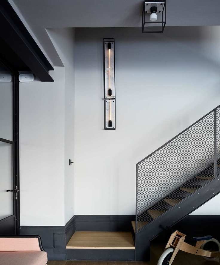 Staircase railing ideas industrial