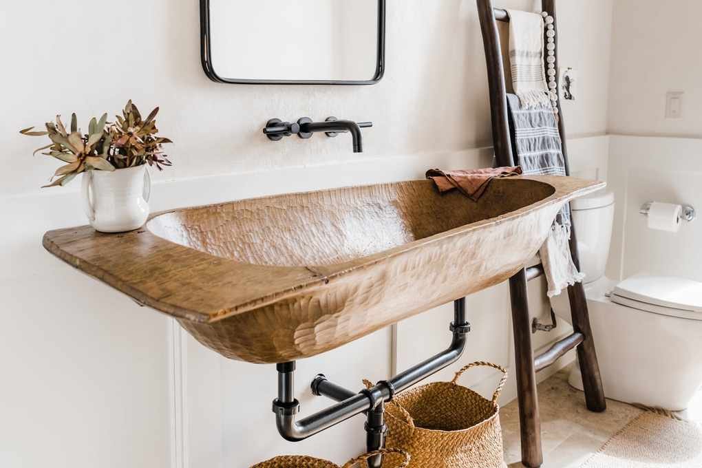 Transform Your Bathroom with an Antique Dough Bowl Sink Project