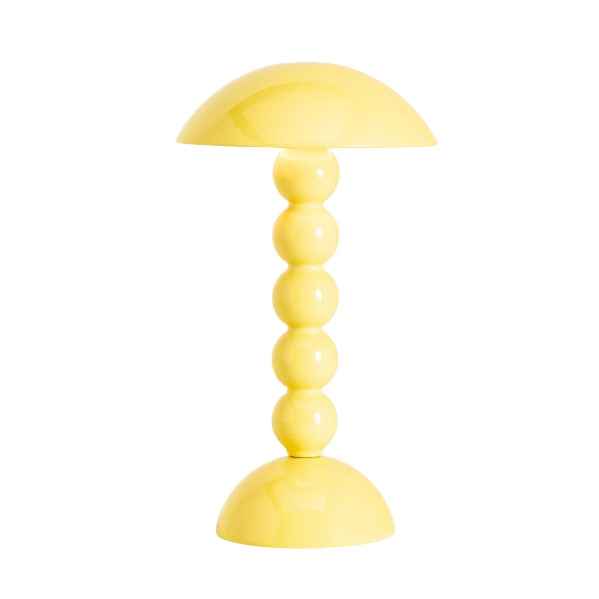 yellow portable lamp