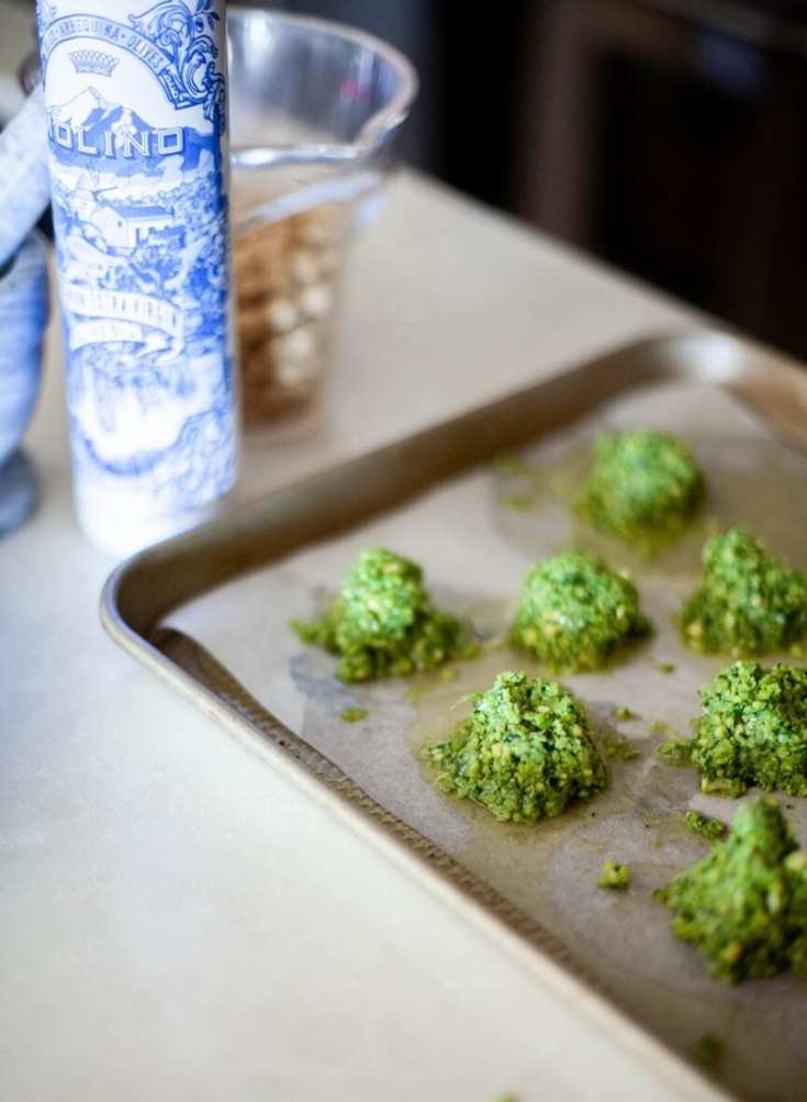 herby green chickpea falafel
