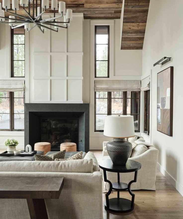neutral living room with low key luxe style