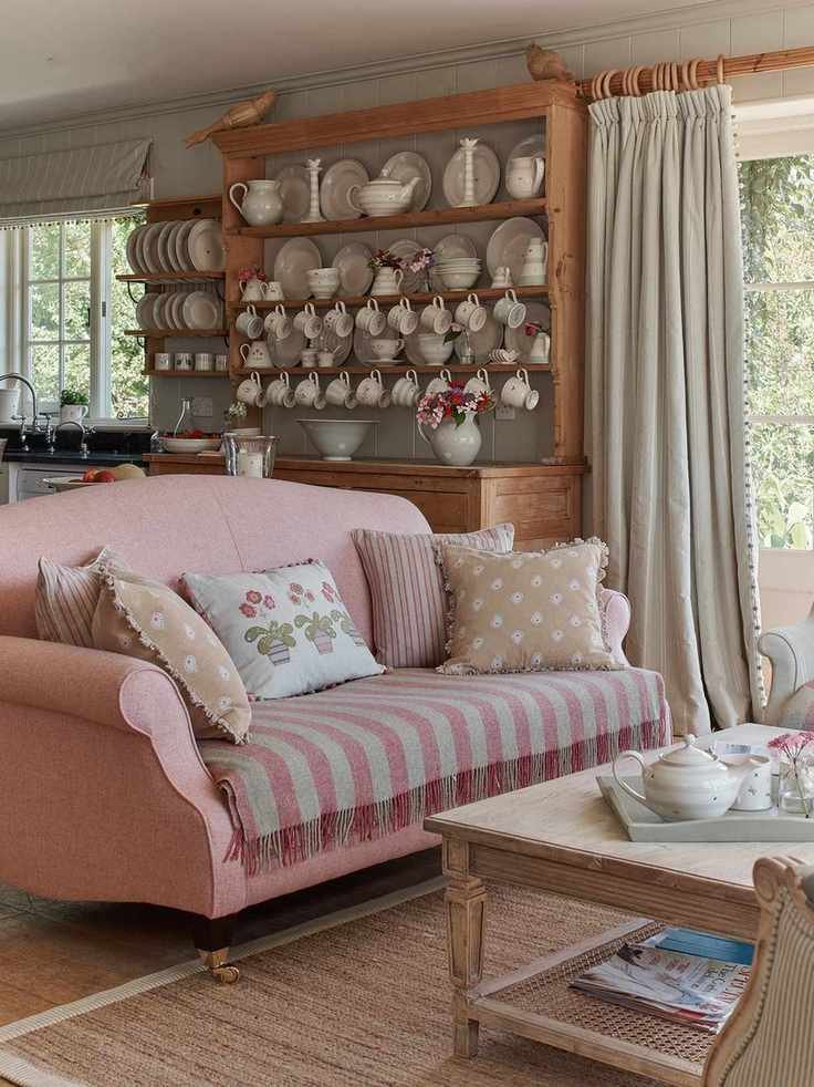Cottage decorating ideas -sitting room with dresser