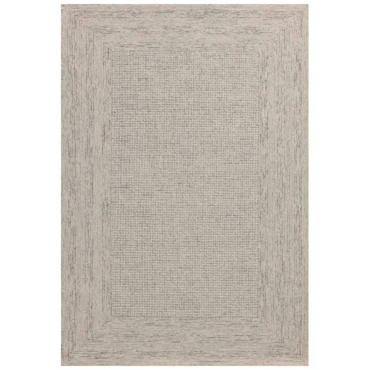 A beige and grey beige rug