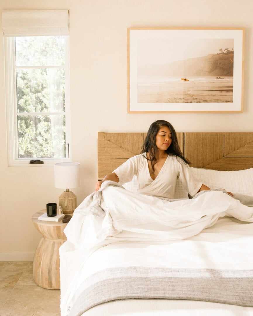 Woman in bed