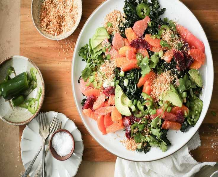 Brighten Your Winter with This Spicy Kale Citrus Salad