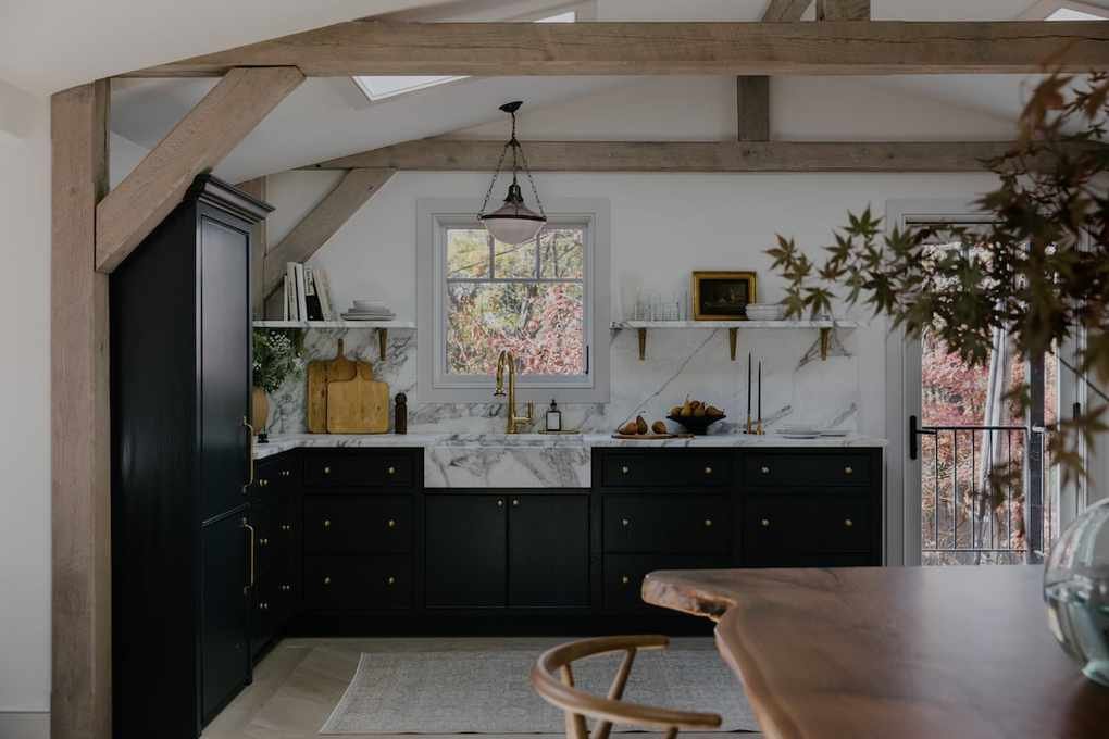 Rethinking Black Paint in a Barn Renovation in Upstate New York