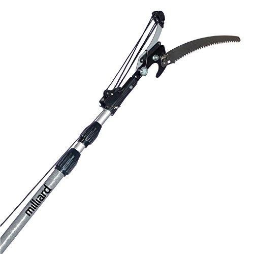 Milliard 6-16 Foot Extendable Pole Pruner, Pole Saws for Tree Trimming With 3-Sided Blade for Precise Branch Cutting and Maximum Reach - Tree Trimming Tool - Pruning Saws for Trees
