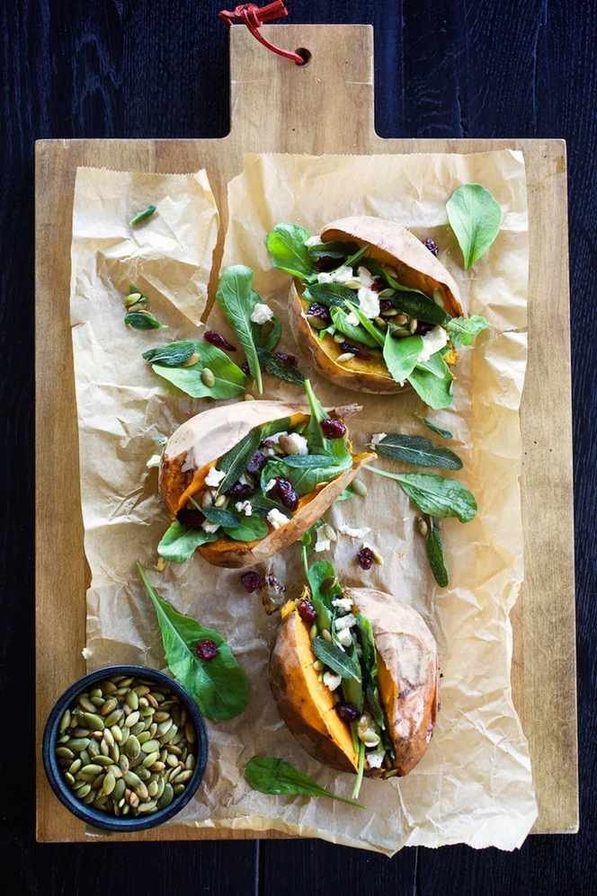 Delicious Savory Stuffed Sweet Potatoes Recipe