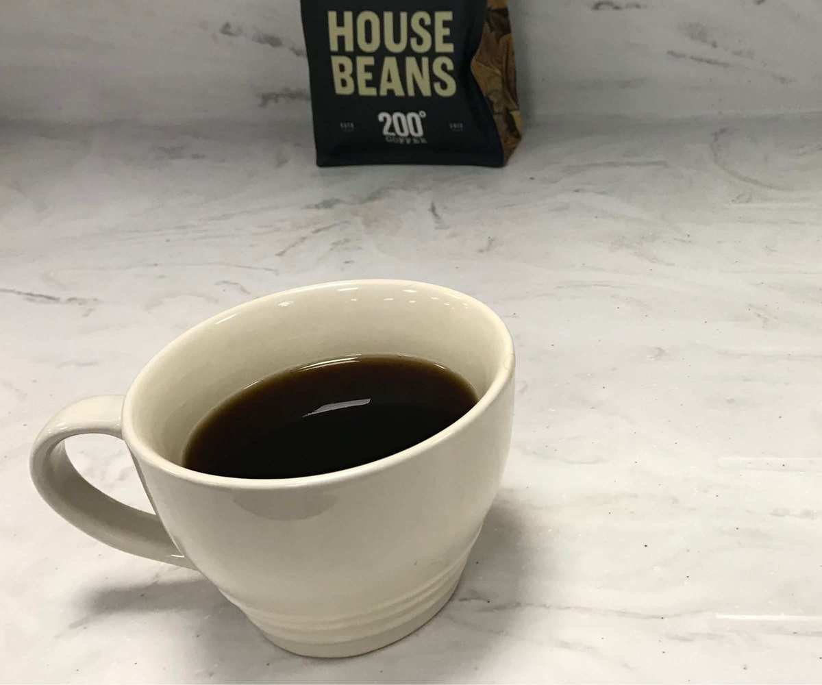 Bodum Pour-Over cup of coffee