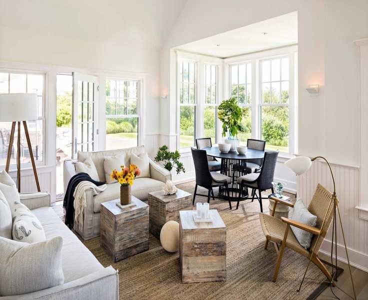 new england style coastal living room