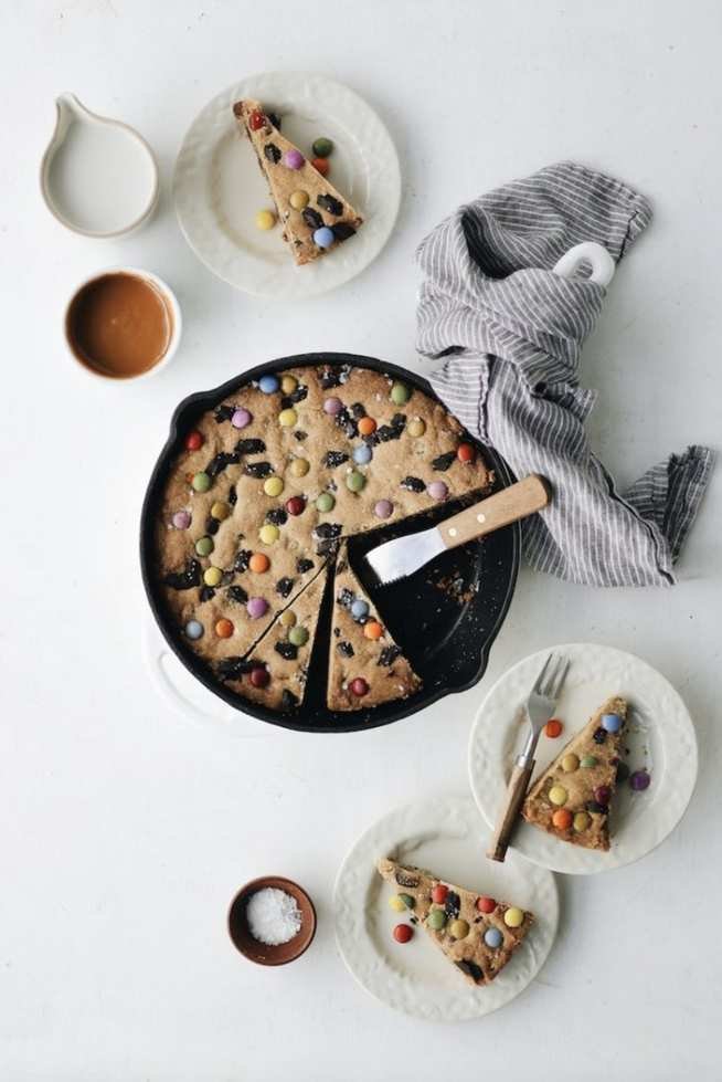 Cast-Iron Chocolate Chip Cookies for a Sweet Valentine's Day Treat