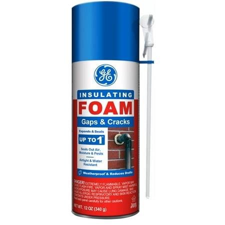 Ge Gaps &amp;amp; Cracks Insulating Foam, Pack of 1, Yellow 12 Oz Can