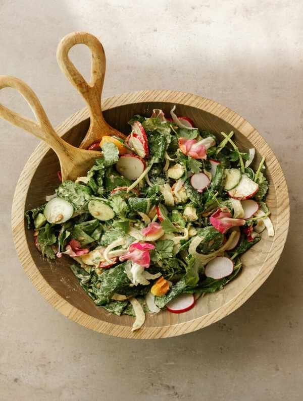 Detox Salad with Cashew-Tamari Dressing for a Fresh Start