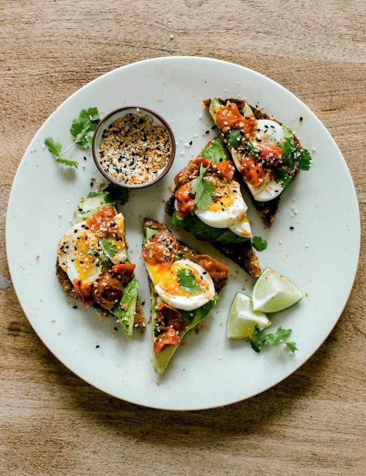 Savory Sunday Night Avocado Toast with Roasted Tomatoes
