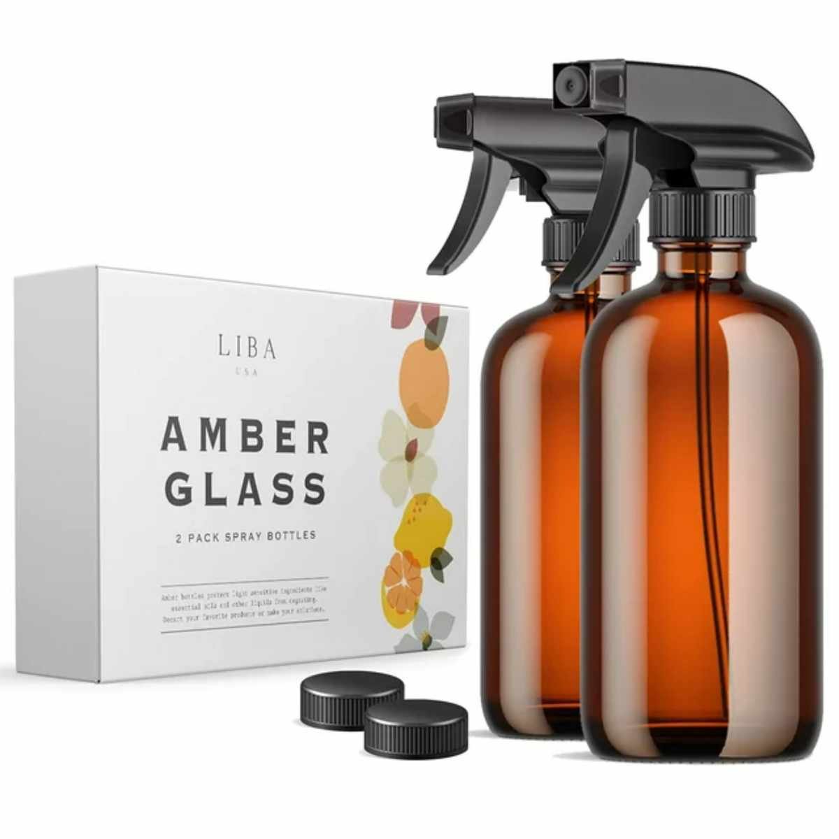 LiBa glass spray bottles