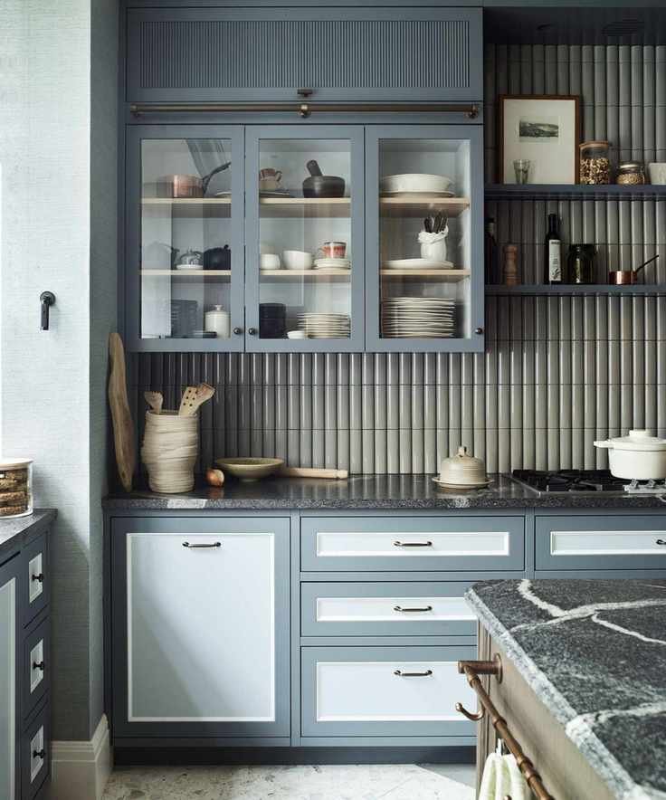 Stylish kitchen shelving