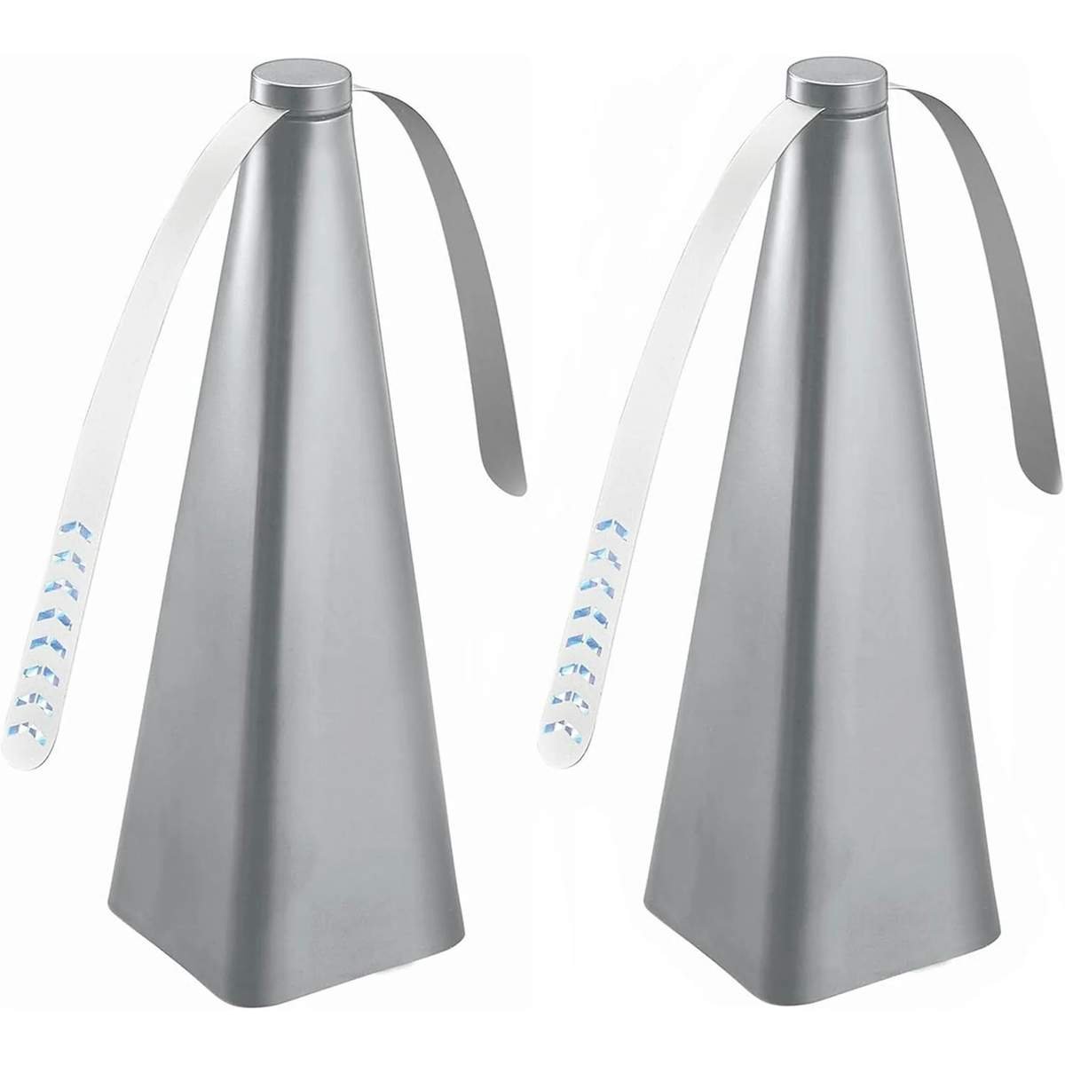 Two silver bug repellent fans