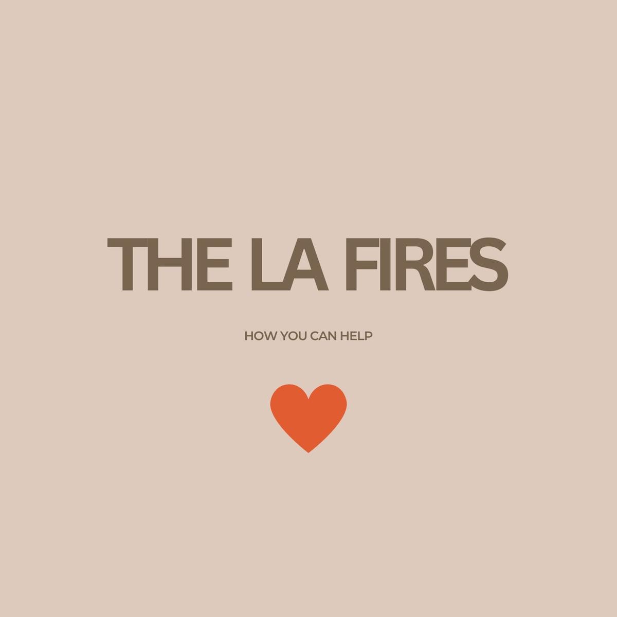 Ways to Support Victims of the LA Wildfires