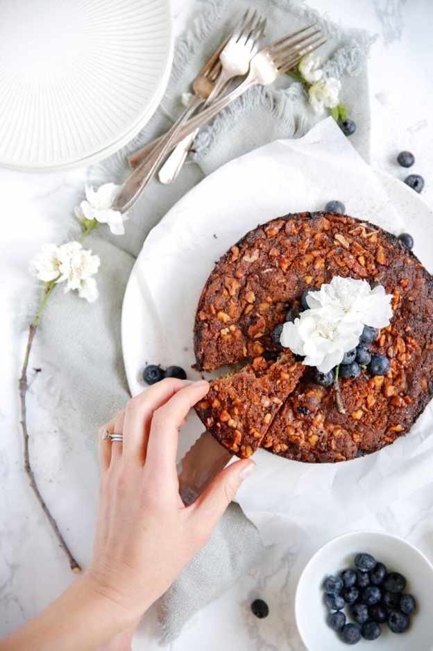 blueberry almond coffee cake