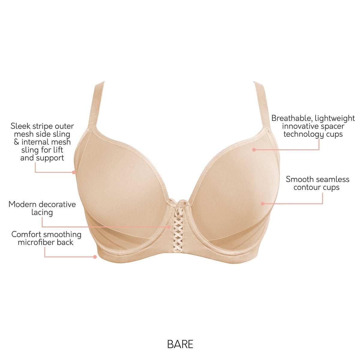 Spacious Comfort: Women's Full Busted Spacer Bra