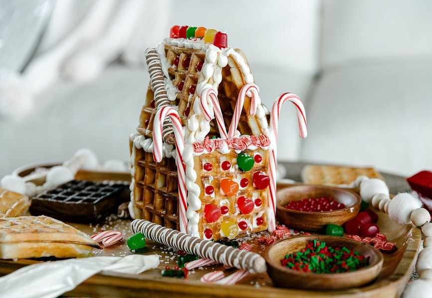 Crafting a Festive Waffle Gingerbread House for the Holidays
