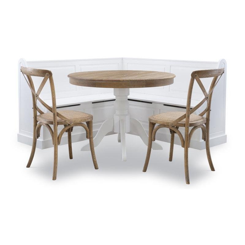 Lark Manor™ Selby 6 - Person Solid Pine Corner Breakfast Nook With Hidden Storage Set & Reviews | Wayfair