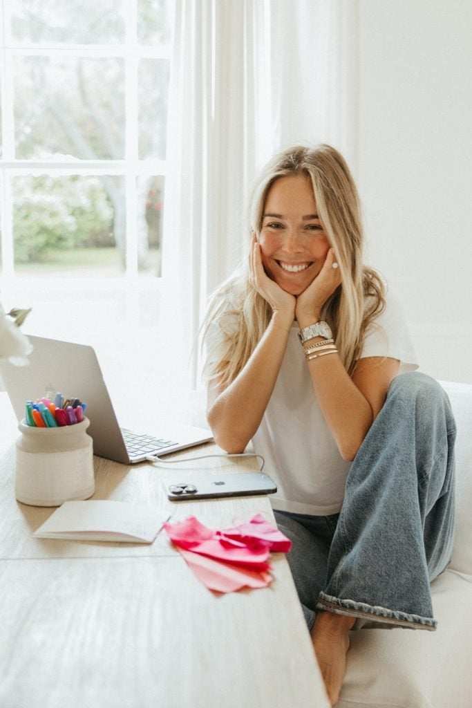 A person working at a desk.
