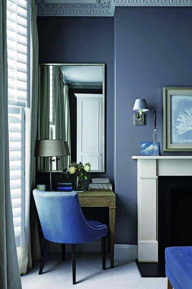 Master bedroom with hidden desk