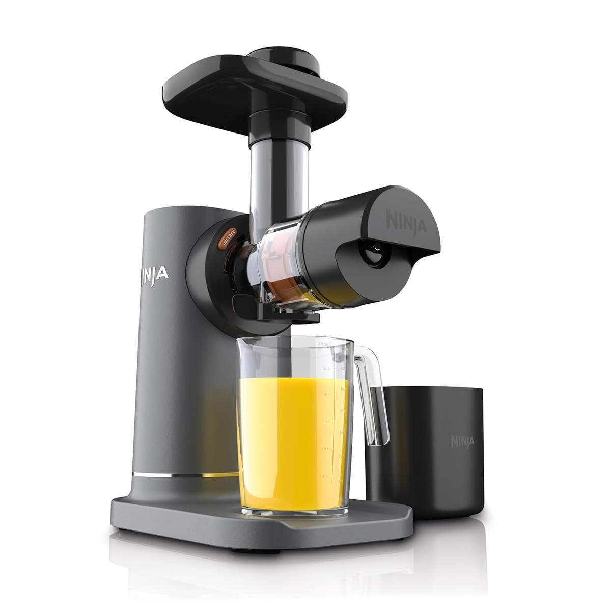 Ninja Neverclog Cold Press Juicer, Powerful Slow Juicer With Total Pulp Control, Countertop, Electric, 2 Pulp Functions, Dishwasher Safe, 2nd Generation, Charcoal, Jc151