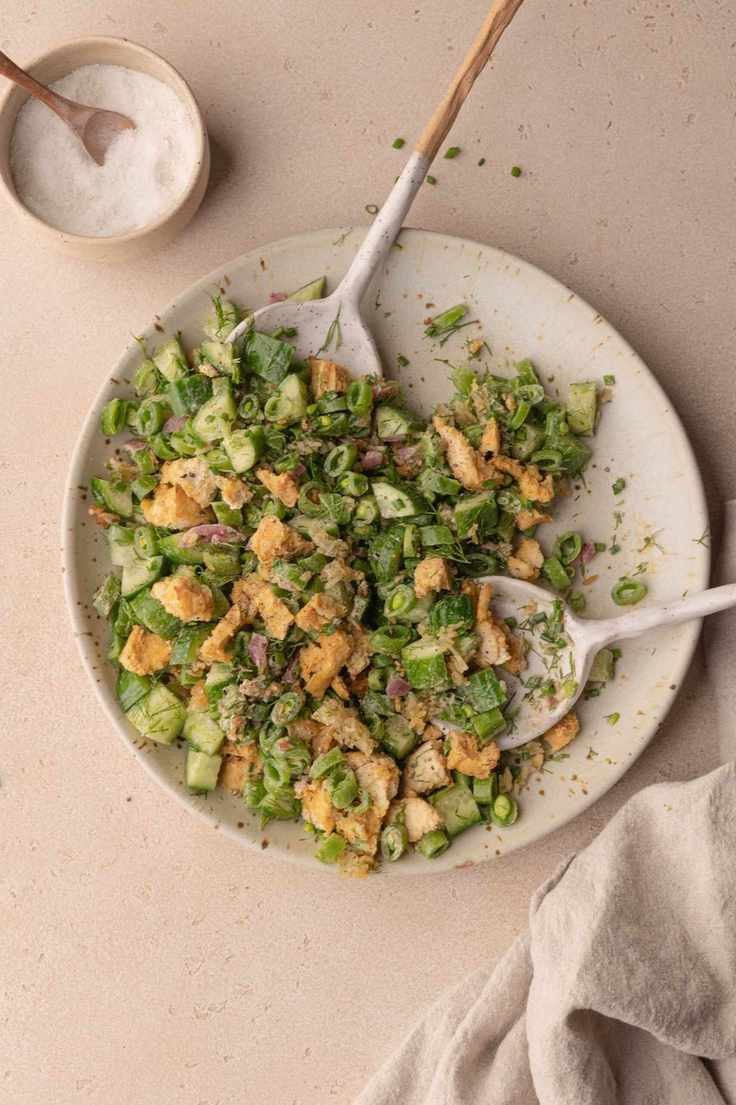 This Cucumber Crispy Rice Salad Is My New Favorite Lunch Fixation