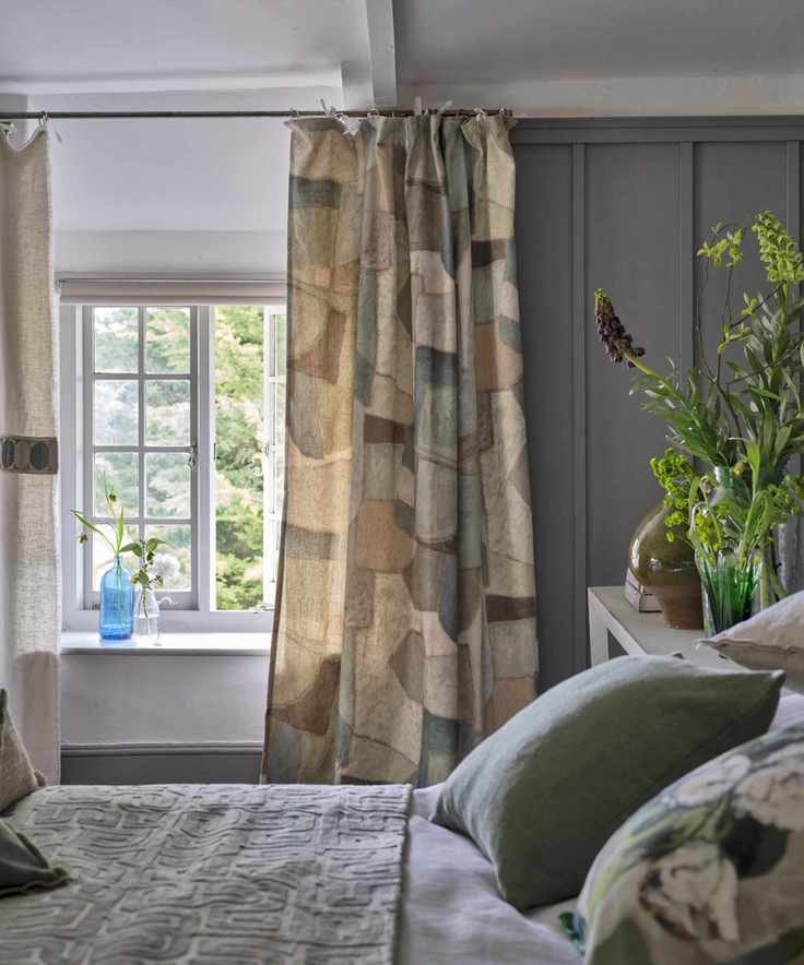 Gray and white bedroom with modern decor