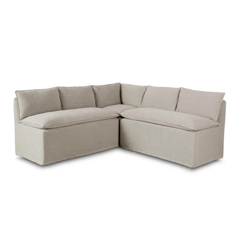 Magnolia, Erica Slipcover Dining Banquette