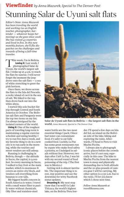 Exciting News: Monthly Travel Column Launching in Denver