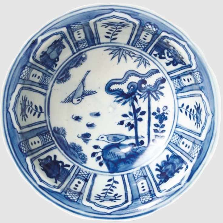 Blue and white bowl