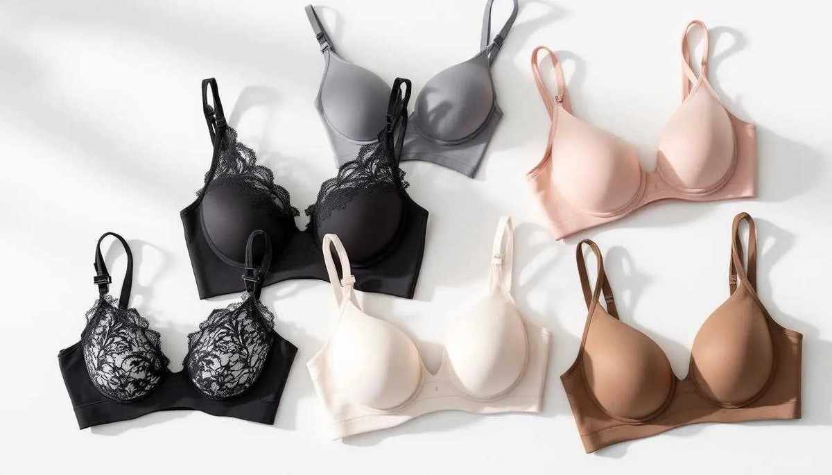 A variety of wireless bras designed for all day comfort.