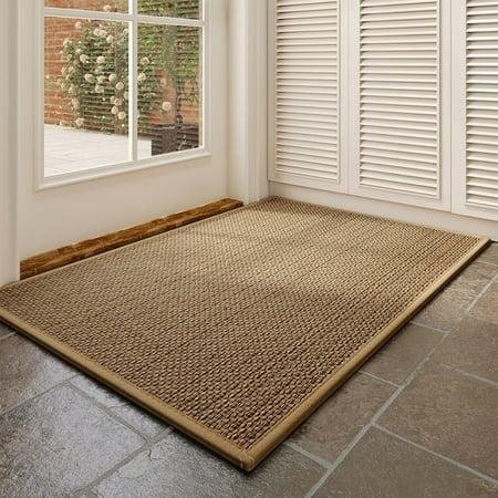 Mehoom 18"x30" Jute Indoor Outdoor Door Mat, Washable Non-Slip Mat for Bathroom, Kitchen, Entryway